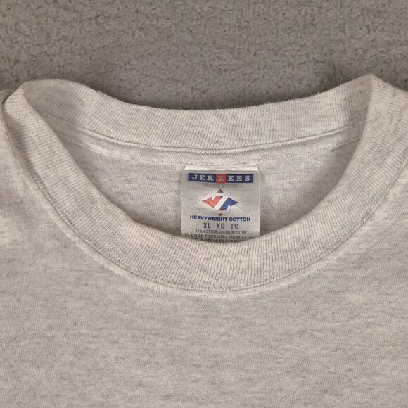 Long Beach Island New Jersey Crew T-Shirt Adult XL Gray Short Sleeve Jerzees - Picture 4 of 14